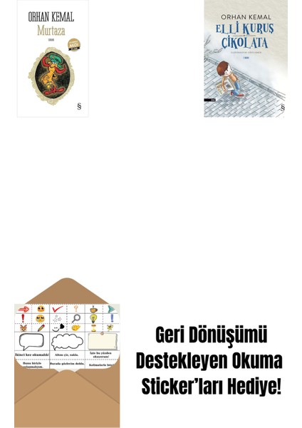 Murtaza (Midi Boy) + Elli Kuruş Çikolata + Okuma Sticker'ları
