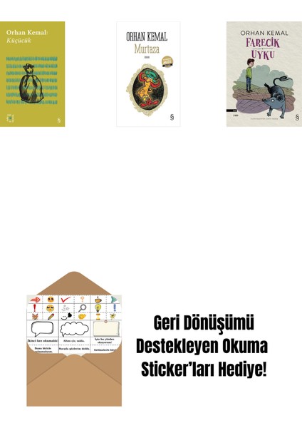 Everest Açıkhava 13 - Küçücük + Murtaza (Midi Boy) + Farecik Uyku + Okuma Sticker'ları