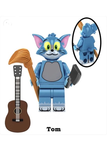 Mini Figür Yapı Taşları Tom Aksesuarlar Dahil