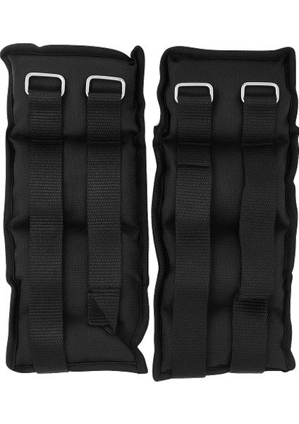 El ve Ayak Bilek Ağırlığı 2x1 kg Kum Torbası Korsesi Ağırlık Kas Güçlendirmek Pilates 1kg Siyah Set