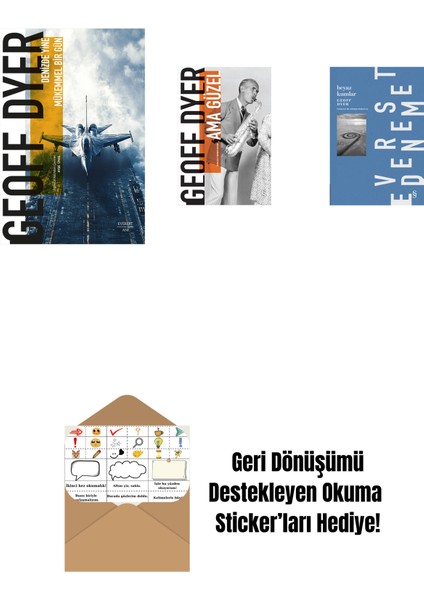 Denizde Yine Mükemmel Bir Gün + Ama Güzel + Beyaz Kumlar + Okuma Sticker'ları
