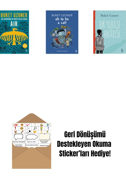 Air - The Adventures Of Misfit Defne Kaman + Oh To Be A Cat! + Bir Yılbaşı Hikâyesi + Okuma Sticker'ları