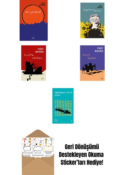 Yiğit Bener 5 Kitap Set + Okuma Sticker'ları