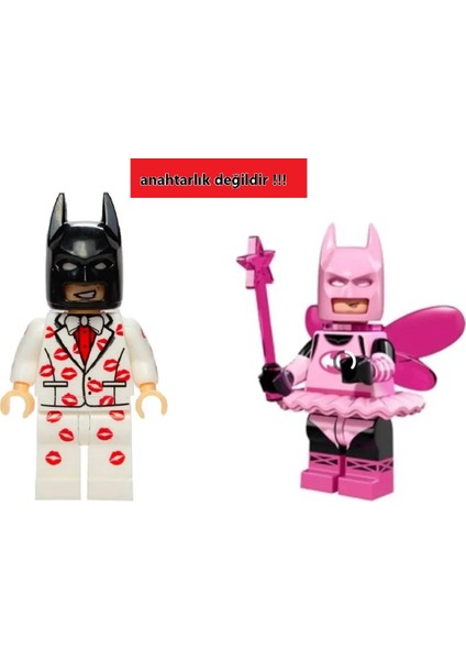 2 Li Mini Figür Batman Love Yapı Taşları