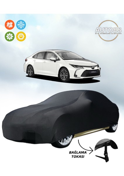 Toyota Corolla Hb 2021 Model Araba Brandası,oto Branda Alttan Bağlantı Tokalı Siyah