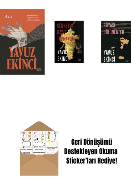 Aziz + Cennetin Kayıp Toprakları + Rüyası Bölünenler + Okuma Sticker'ları