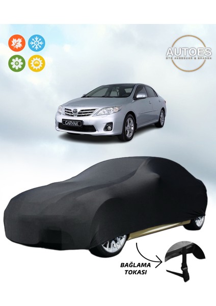 Toyota Corolla Sedan 2012 Model Araba Brandası,oto Branda Alttan Bağlantı Tokalı Siyah