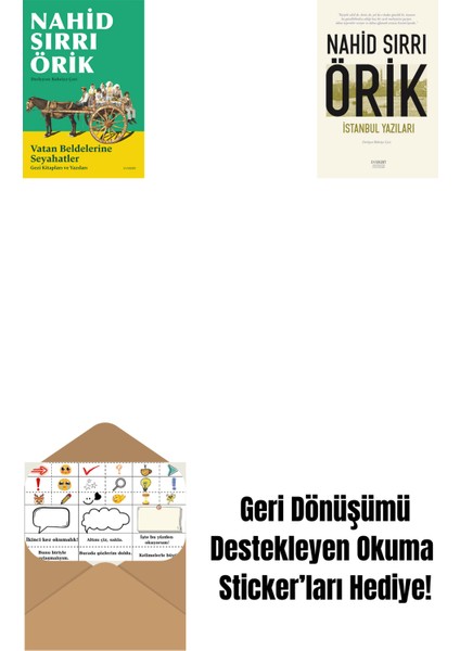 Vatan Beldelerine Seyahatler + Istanbul Yazıları + Okuma Sticker'ları