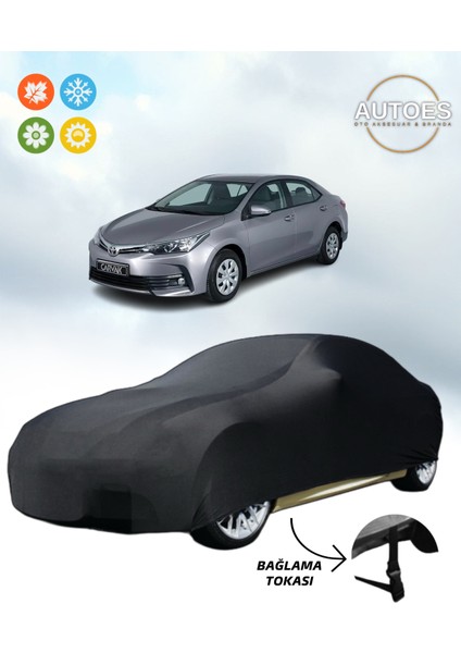 Toyota Corolla Sedan 2016 Model Araba Brandası,oto Branda Alttan Bağlantı Tokalı Siyah