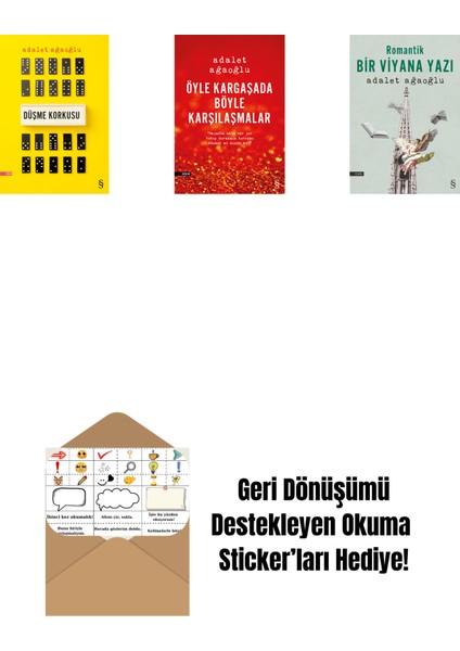 Düşme Korkusu + Öyle Kargaşada Böyle Karşılaşmalar + Romantik Bir Viyana Yazı + Okuma Sticker'ları
