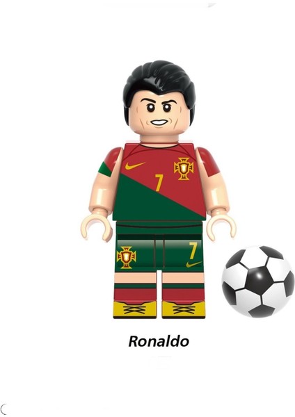 Mini Figür Uyumlu Yapı Taşları Ronaldo Futbol