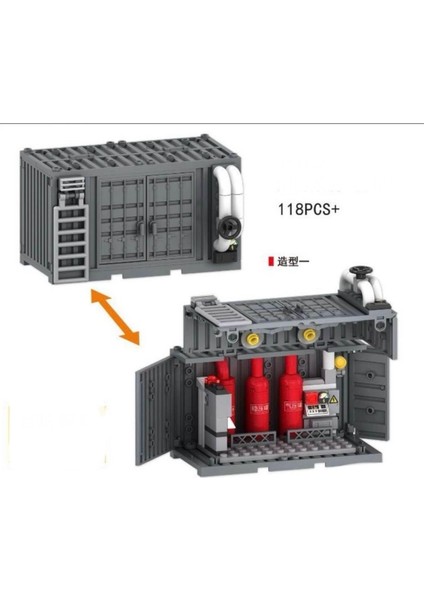 Askeri Depo Yapı Taşları Mini Figürler Için Legoo Uyumlu