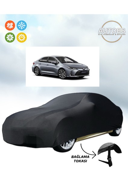 Toyota Corolla Sedan 2011 Model Araba Brandası,oto Branda Alttan Bağlantı Tokalı Siyah