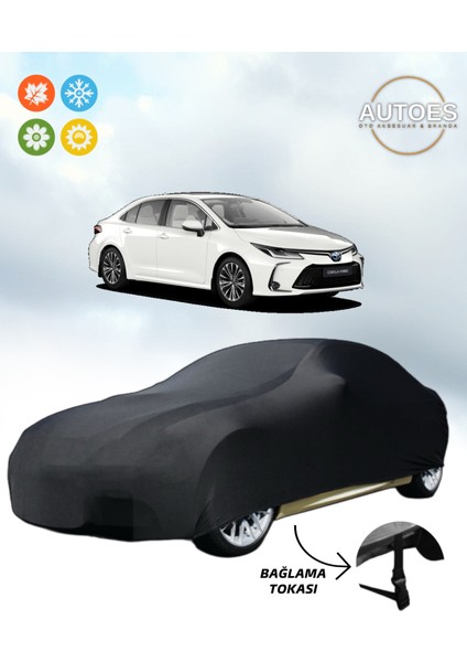 Toyota Corolla Sedan 2014 Model Araba Brandası,oto Branda Alttan Bağlantı Tokalı Siyah
