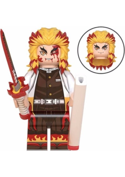 Yapı Taşları Anime Mini Figür Rengoku Kyoujurou