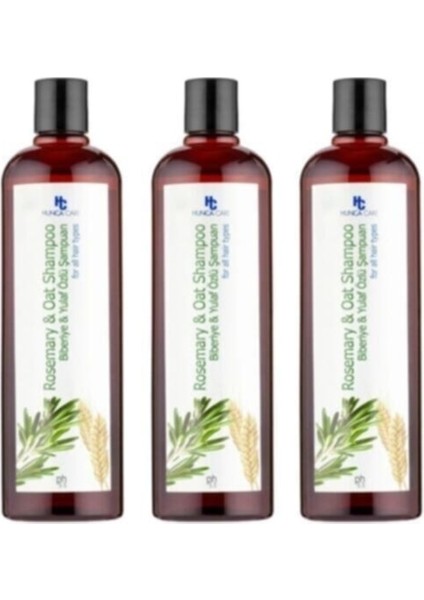Hunca Biberiye & Yulaf Özlü Şampuan 700 gr 3'lü Set