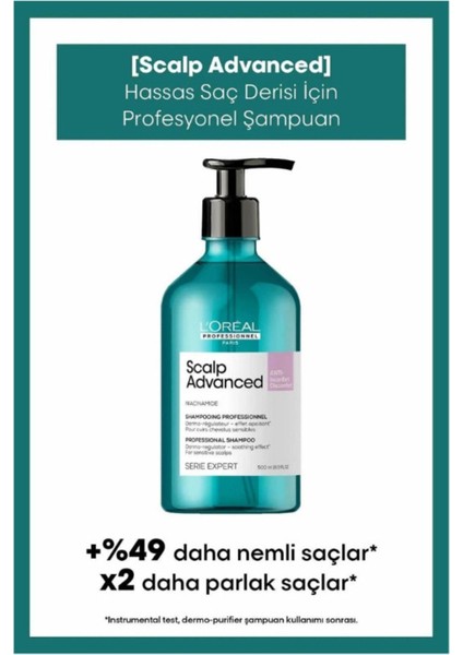 L'oreal Key Pro Serıe Serie Expert Scalp Advanced Profesyonel Şampuan 500ML