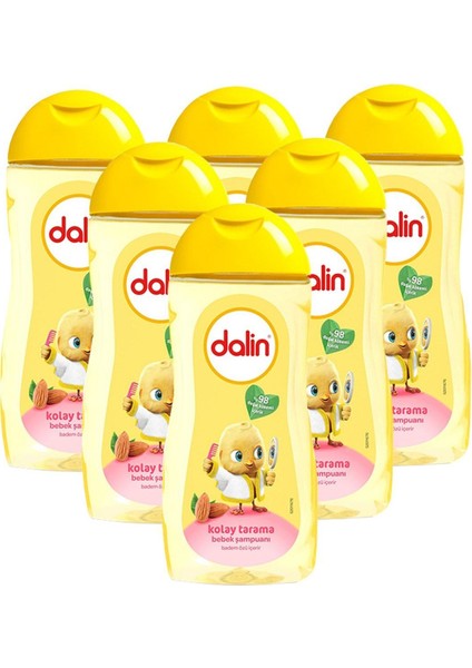 Dalin Bademli Kolay Tarama Bebek Şampuanı 200 ml x 6 Adet