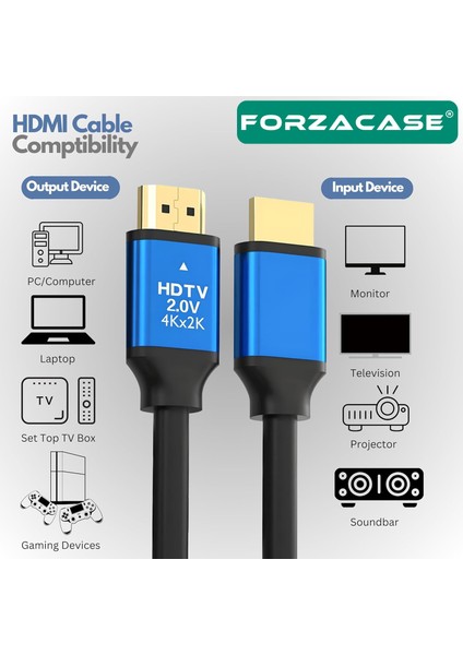Ultra Hd 4K Yüksek Hızlı HDMI Kablosu - 3 Metre | Tv Ps5 4K 60Hz - FC1081 fiyatları