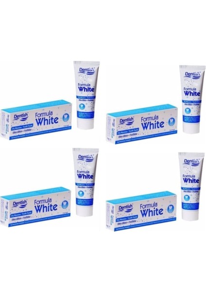 Dentish Formula White Diş Macunu 90 gr x 4 Adet