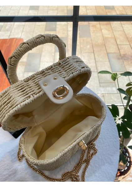 Kadın Hasır Çanta, Kadın Rattan Omuz Çantası, Hazeranlı El ve Omuz Çantası, Plaj Çantası fiyatları