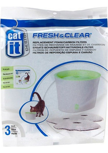 Catit Sünger ve Karbon Filtre 55600 Için (3 Lü) Sptgl