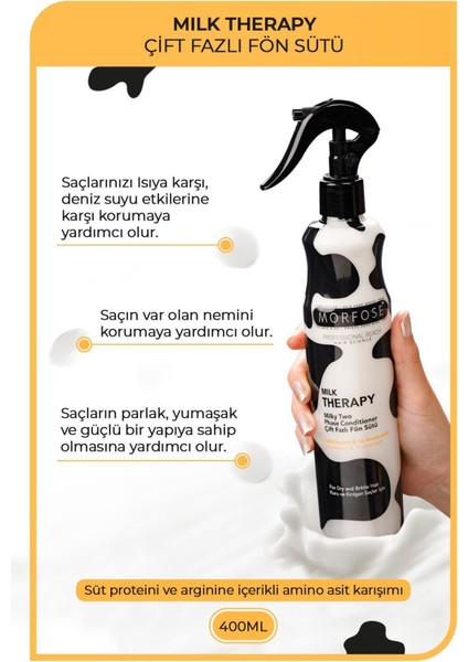 Milk Therapy Çift Fazlı Saç Bakım Fön Suyu 400 ml