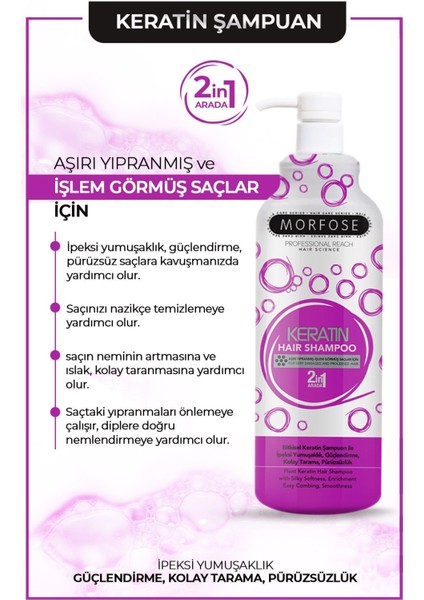 Morfose Milk Therapy Keratin Saç Bakım Şampuanı 1000 ml - Besleyici, Koruyucu Etki fiyatları