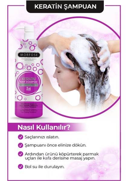 Morfose Milk Therapy Keratin Saç Bakım Şampuanı 1000 ml - Besleyici, Koruyucu Etki modelleri