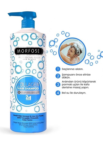 Morfose Kolajen Içeren Saç Şampuanı 1000 ml modelleri