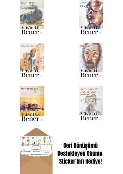 Vüsat O. Bener 6 Kitap Set + Okuma Sticker'ları
