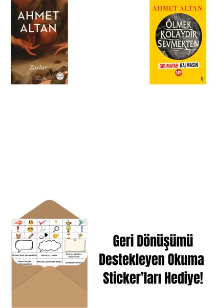 Zarlar + Ölmek Kolaydır Sevmekten (Okumayan Kalmasın) + Okuma Sticker'ları