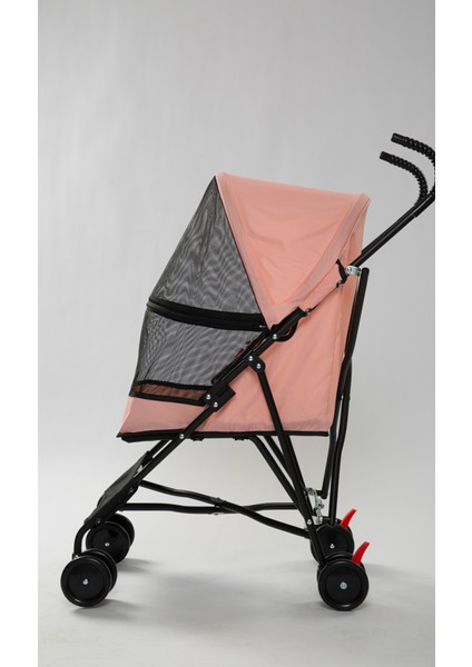 Evcil Hayvan Arabası Pembe 60*43*94CM Max 15KG Sptgl