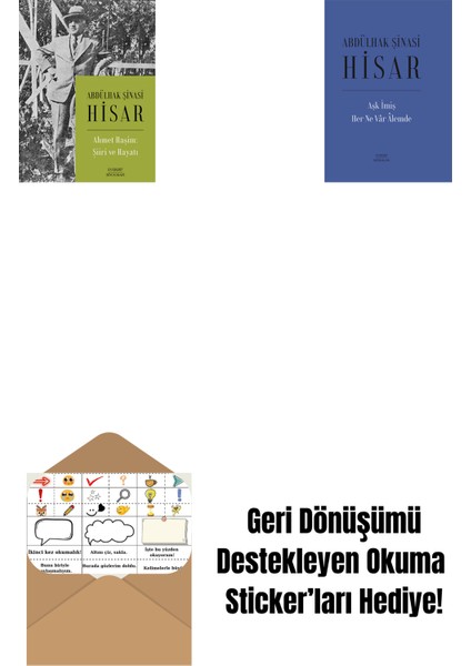 Ahmet Haşim: Şiiri ve Hayatı + Aşk Imiş Her Ne Vâr Âlemde (Ciltli) + Okuma Sticker'ları