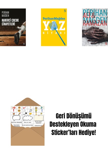 Haberci Çocuk Cinayetleri + Yaz Kitabı + Ali And Ramazan + Okuma Sticker'ları