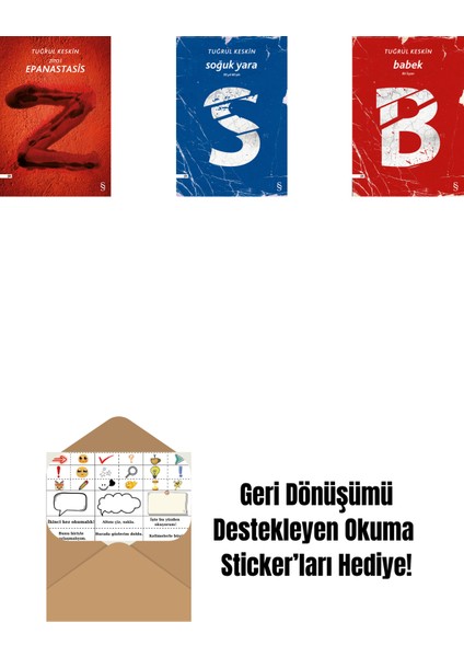 Zito I Epanastasis - Yaşasın Isyan + Soğuk Yara + Babek + Okuma Sticker'ları