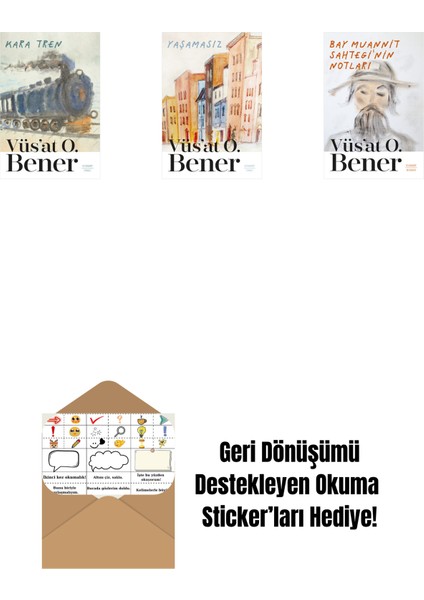 Kara Tren + Yaşamasız + Bay Muannit Sahtegi'nin Notları + Okuma Sticker'ları