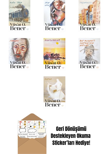 Vüsat O. Bener 7 Kitap Set + Okuma Sticker'ları