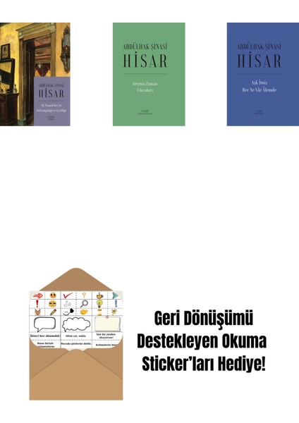 Ali Nizami Bey’in Alafrangalığı ve Şeyhliği (Kitap Boy) + Geçmiş Zaman Fıkraları (Ciltli) + Aşk Imiş Her Ne Vâr Âlemde (Ciltli) + Okuma Sticker'ları