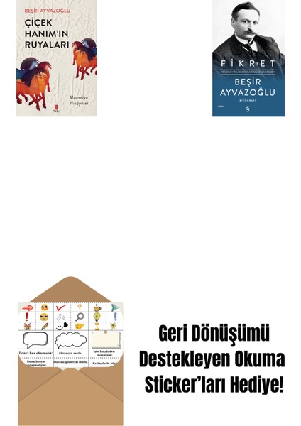 Çiçek Hanımın Rüyaları + Fikret (Ciltli) + Okuma Sticker'ları