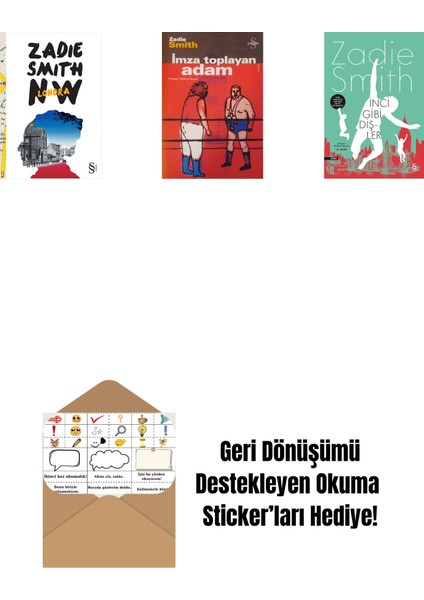 Nw, Londra + Imza Toplayan Adam + Inci Gibi Dişler + Okuma Sticker'ları