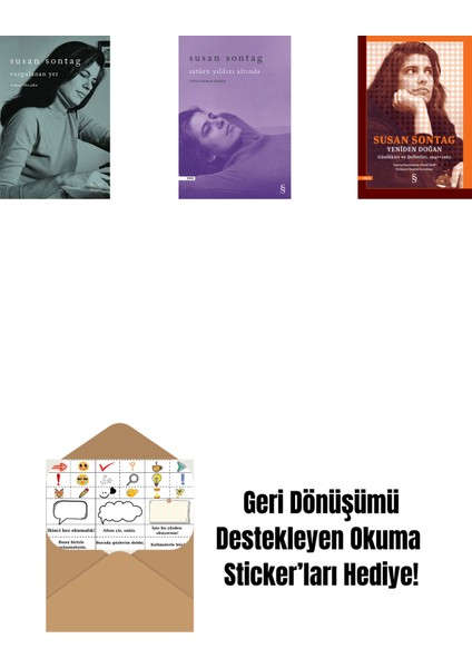 Vurgulanan Yer + Satürn Yıldızı Altında + Yeniden Doğan + Okuma Sticker'ları