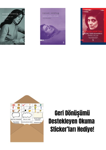 Vurgulanan Yer + Satürn Yıldızı Altında + Bilinç Tene Kuşanınca + Okuma Sticker'ları