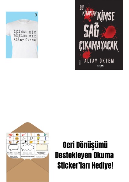 Içimde Bir Boşluk Var + Bu Kitaptan Kimse Sağ Çıkamayacak + Okuma Sticker'ları