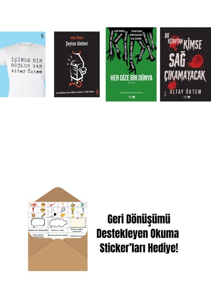 Altay Öktem 4 Kitap Set + Okuma Sticker'ları