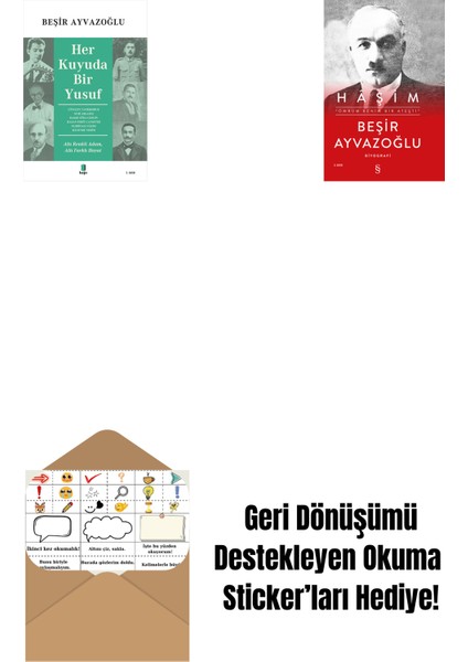 Her Kuyuda Bir Yusuf + Haşim (Ciltli) + Okuma Sticker'ları