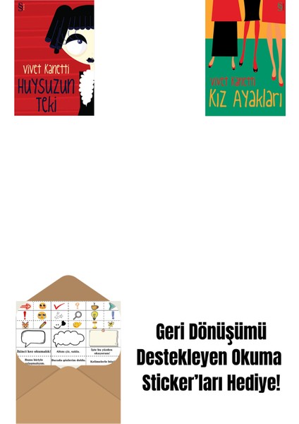 Huysuzun Teki + Kız Ayakları + Okuma Sticker'ları