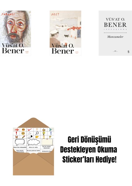 Yabancı + Dost + Manzumeler (Ciltli) + Okuma Sticker'ları