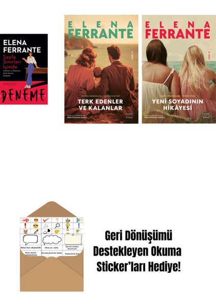 Sayfa Sınırları Içinde + Terk Edenler ve Kalanlar + Yeni Soyadının Hikâyesi + Okuma Sticker'ları