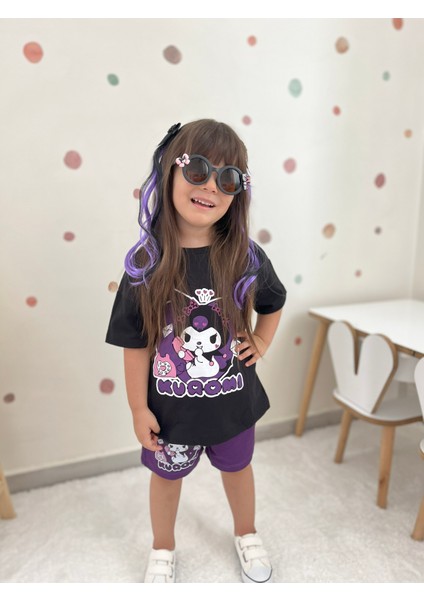 Kuromi Baskılı Kız Çocuk Takım (%100 Pamuklu) modelleri
